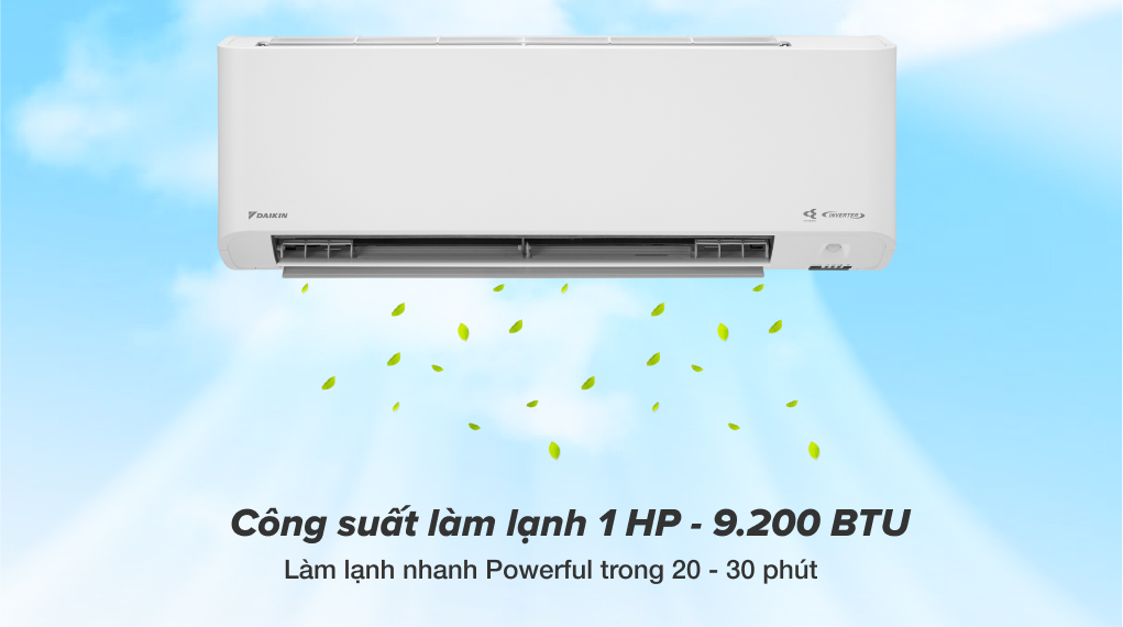 Điều hòa daikin 9000btu 1 chiều inverter FTKY25WMVMV